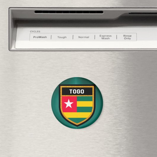 Togo Flag Magnet (In Situ (Geschirrspüler))