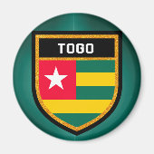 Togo Flag Magnet (Vorne)