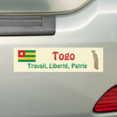 Togo Flag + Map Autoaufkleber (Auf Auto)