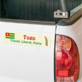 Togo Flag + Map Autoaufkleber (Auf Lkw)
