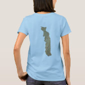 Togo Flag + Map T - Shirts (Rückseite)