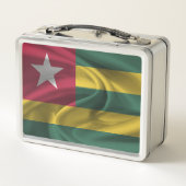 Togo Flag Metall Brotdose (Rückseite)