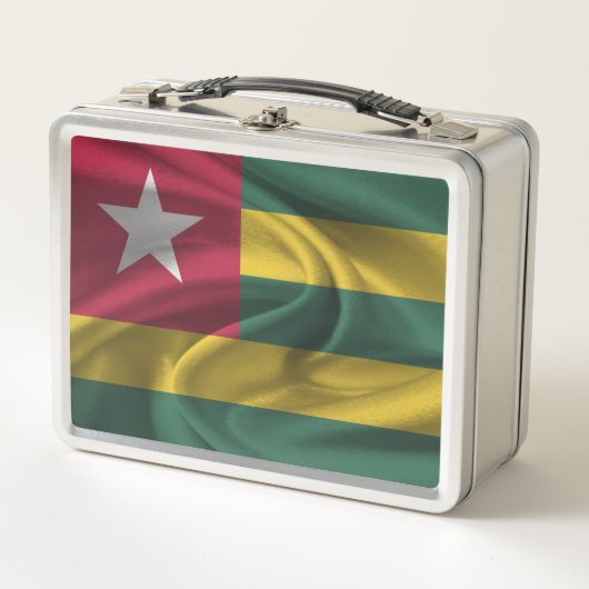 Togo Flag Metall Brotdose (Vorderseite)