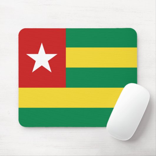 Togo Flag Mousepad (Mit Mouse)