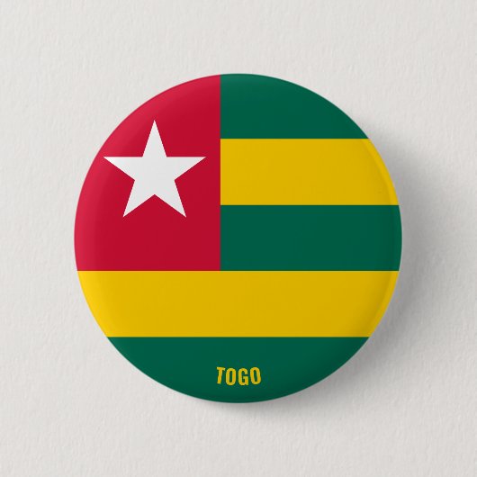 Togo Flag Niedlich Patriotic Button (Vorderseite)