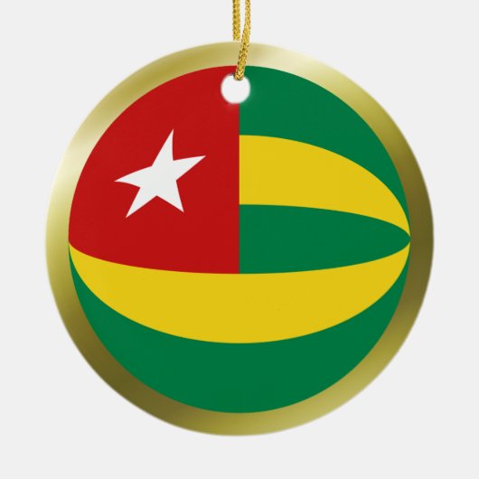 Togo Flag Ornament (Vorne)