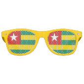 Togo Flag Partybrille (Vorderseite)
