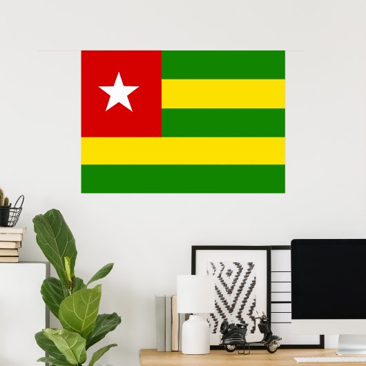 Togo Flag Poster (Heimbüro)
