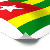 Togo Flag Poster Print (Ecke)