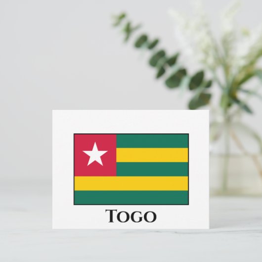 Togo Flag Postkarte (Stehend Vorderseite)