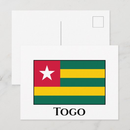 Togo Flag Postkarte (Vorne/Hinten)