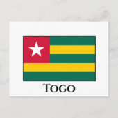 Togo Flag Postkarte (Vorderseite)