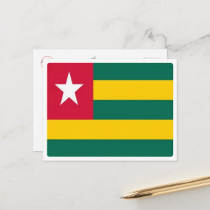 Togo - Flag - Postkarte