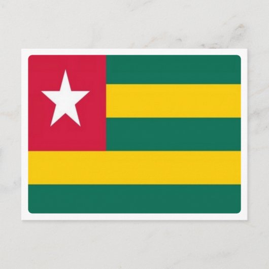 Togo - Flag - Postkarte (Vorderseite)