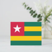 Togo Flag Postkarte (Stehend Vorderseite)
