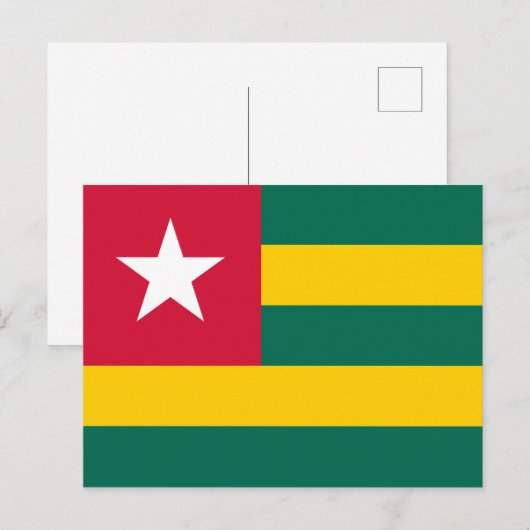 Togo Flag Postkarte (Vorne/Hinten)