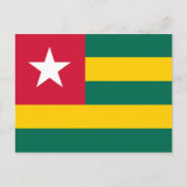Togo Flag Postkarte (Vorderseite)