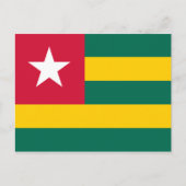 Togo Flag Postkarte (Vorderseite)