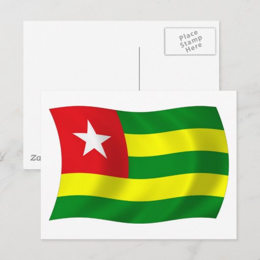 Togo Flag Postkarte (Vorne/Hinten)