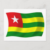 Togo Flag Postkarte (Vorderseite)