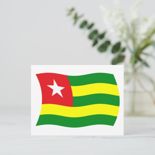 Togo Flag Postkarte (Stehend Vorderseite)