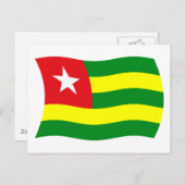 Togo Flag Postkarte (Vorne/Hinten)