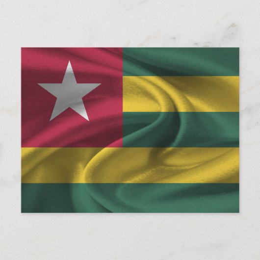 Togo Flag Postkarte (Vorderseite)