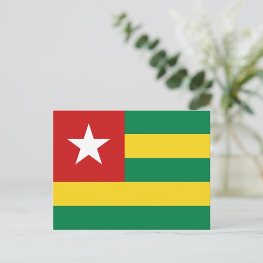 Togo Flag Postkarte (Stehend Vorderseite)