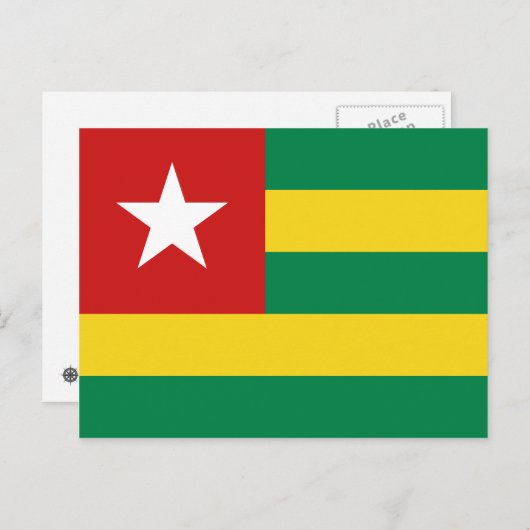Togo Flag Postkarte (Vorne/Hinten)