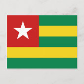 Togo Flag Postkarte (Vorderseite)