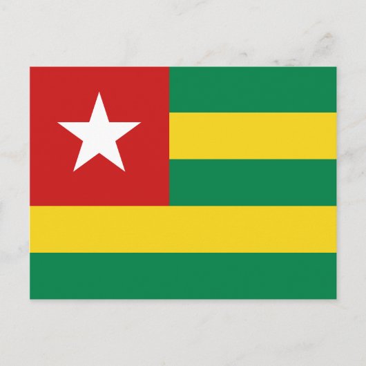 Togo Flag Postkarte (Vorderseite)