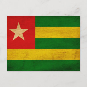 Togo Flag Postkarte