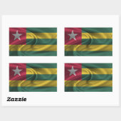 Togo Flag Rechteckiger Aufkleber (Blatt)
