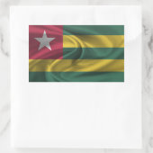 Togo Flag Rechteckiger Aufkleber (Tasche)