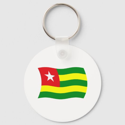 Togo Flag Schlüsselanhänger (Vorderseite)