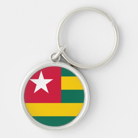 Togo Flag Schlüsselanhänger (Vorne)