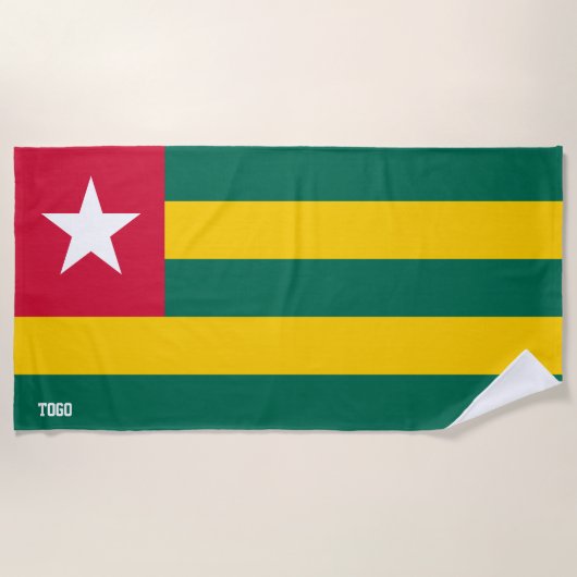 Togo Flag Splendid Patriotic Strandtuch (Vorderseite)
