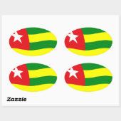 Togo Flag Sticker (Blatt)