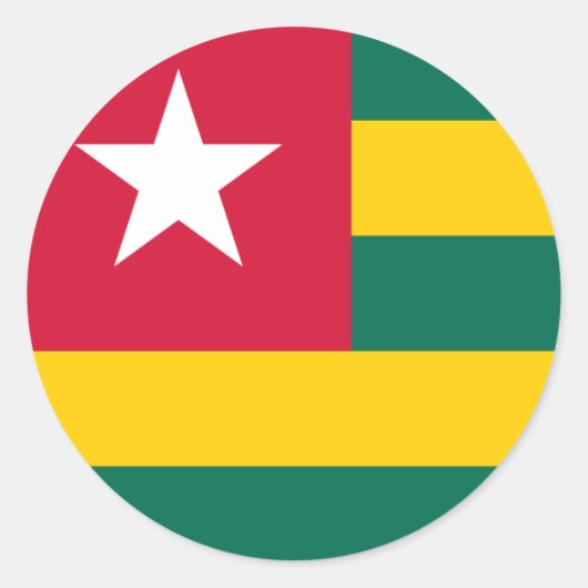 Togo Flag Sticker (Vorderseite)
