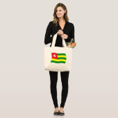 Togo Flag Tote Bag Jumbo Stoffbeutel (Vorderseite (Model))