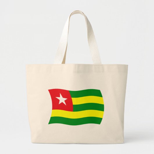 Togo Flag Tote Bag Jumbo Stoffbeutel (Vorne)