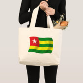 Togo Flag Tote Bag Jumbo Stoffbeutel (Vorderseite (Produkt))