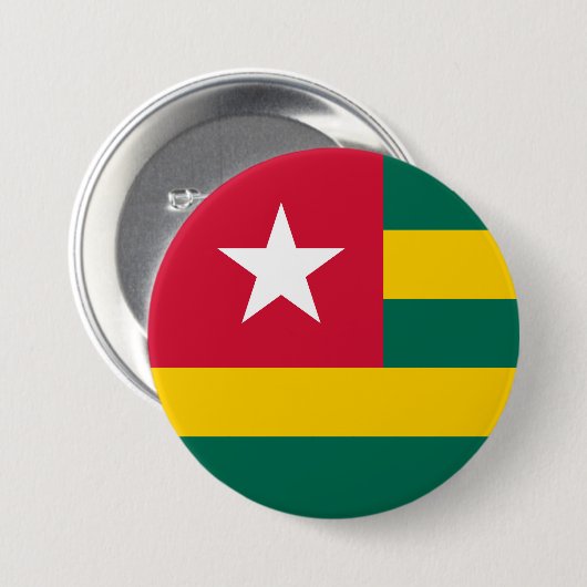 Togo-Flagge Button (Vorne & Hinten)