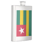 Togo-Flagge Flachmann (Rechts)