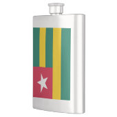 Togo-Flagge Flachmann (Links)