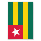 Togo-Flagge Fotodruck (Vorne)