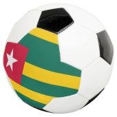 Togo-Flagge Fußball (Dreiviertel)