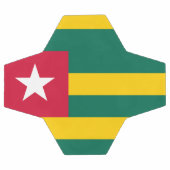 Togo-Flagge Fußball (Flach)