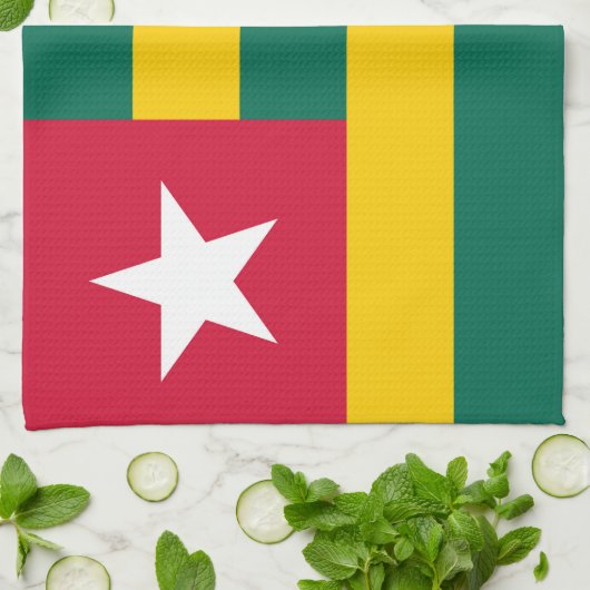 Togo-Flagge Geschirrtuch (Gefaltet)