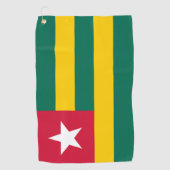 Togo-Flagge Golfhandtuch (Vorderseite)